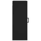 Wall Mounted Cabinet Black 34.5x34x90 cm Engineered Wood 830501