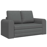 Folding Sofa Bed Dark Grey 148 x 71 x 83 cm Fabric 42030507