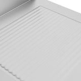 Commercial Kitchen Cabinet with Drainboard Stainless Steel 147228