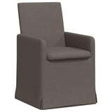 Dining Chairs 2 pcs Light grey 57 x 67 x 95 cm Linen 42017901