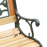 Garden Bench with Cushion Brown 116 x 54 x 73 cm Wood 319570