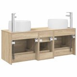 Bathroom Furniture Set 3 pcs Sonoma Oak 49.5 x 44.5 x 66 cm 3405933
