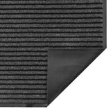 ZNTS Doormat Stripe Black and Grey 115x300 cm 4105598