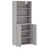 Highboard Grey Sonoma 69.5x34x180 cm Engineered Wood 3189243