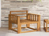 Outdoor Sofa Solid Acacia Wood Natural 3436226