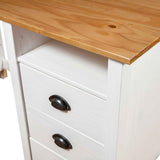Desk Hill with 3 Drawers 120x50x74 cm Solid Pine Wood 288998