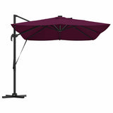 Umbrella with LED Strip Lights Bordeaux Red 352 x 251 x 265 cm 42003333
