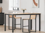 Bar Table Natural 140 x 80 x 105 cm Solid Pine Wood 892807