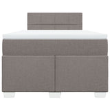 Box Spring Bed with Mattress Taupe 120x200 cm Fabric 3285859