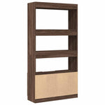 Highboard Brown Oak 92x33x180 cm Engineered Wood 3309624