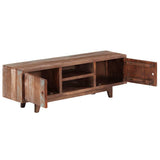 244960 TV Cabinet Solid Acacia Wood Vintage 118x30x40 cm