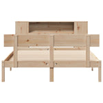Bookcase Bed without Mattress 160x200 cm Solid Wood Pine 3321778