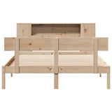 Bookcase Bed without Mattress 160x200 cm Solid Wood Pine 3321778