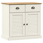 Highboard VIGO White 78x40x175 cm Solid Wood Pine 3188302