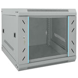 Network Cabinet with Storage Grey 53 x 60 x 45 cm Steel 42017654