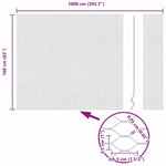 Hexagon Fence Silver 1.6 x 10 m Galvanised steel 42005658