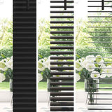Venetian Blinds Black 130 x 125 cm Aluminium 42006127