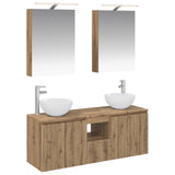 Bathroom Cabinet Set 5 pcs Artisan Oak Engineered Wood 3406358