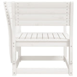 Garden Chair White Solid pine wood Standard Durable 844675