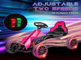 12V Electric Go-Kart for Kids, Ride-On Racing Go-Kart, with Forward and Reversing Functions, for T3398P422375