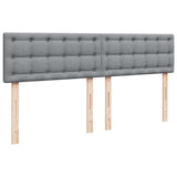 Box Spring Bed with Mattress Light Grey 180x200 cm Fabric 3285981