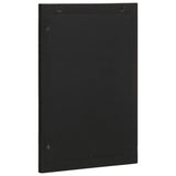 Bathroom Mirror Black 50x70x2.5 cm Engineered Wood and brass 4017679