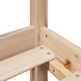 Bookcase Bed without Mattress 90x190 cm Single Solid Wood Pine 3322119