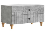 Bedside Cabinet Concrete Grey 62 x 34.5 x 48 cm Engineered Wood 894088