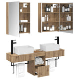 Bathroom Cabinet Set 5 pcs Artisan Oak Engineered Wood 3406334