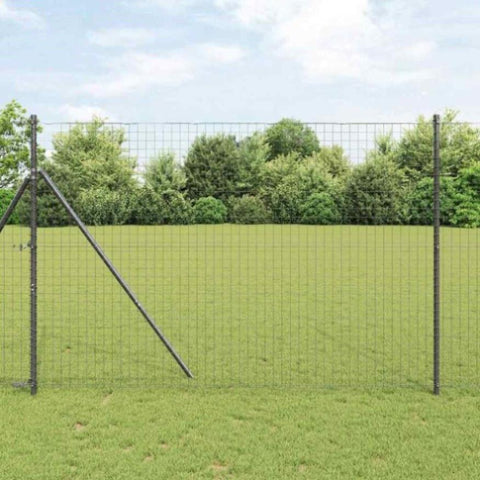 Fence Post Other 52 pcs Grey 3.2 x 3.2 x 210 cm Steel 3350144