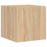 6 Piece TV Wall Cabinets with LED Lights Sonoma Oak 3216890