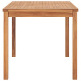7 Piece Garden Dining Set 140x80 cm Solid Teak Wood 3059930