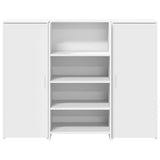 Reception Desk White 135x50x103.5 cm Engineered Wood 3324187