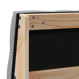 Upholstered Headboard Light Grey 180 cm Solid Pine Wood 879159