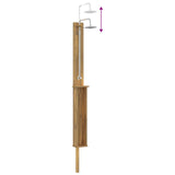 Outdoor Shower 257 cm Solid Acacia Wood and Stainless Steel 903121