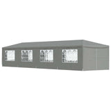 Party Tent 1200 x 300 x 255 cm Light Grey PE and Steel 42033003