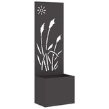 Garden Privacy Screen Black 50 x 150 cm Cold-rolled steel 876427