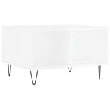 Coffee Table High Gloss White 60x50x36.5 cm Engineered Wood 830542