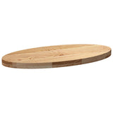 Table Top 80x40x4 cm Solid Wood Oak Oval 4009041