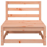 Garden Sofa Natural Wood Solid Douglas Wood 70x70x67 cm Modular 837919