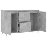 Sideboard Concrete Grey 101.5x35x70 cm Engineered Wood 827200