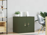 Storage Cabinet Olive Green 60 x 40 x 70 cm Steel 891722