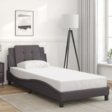 Bed Frame without Mattress "Zadar" Grey 80x200 cm Faux Leather 3208145
