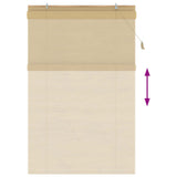 Roller Blind Natural 130 x 220 cm Bamboo 42040581