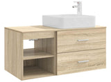 Bathroom Furniture Set 2 pcs Sonoma Oak Engineered Wood 3403898