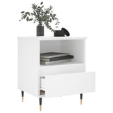 Bedside Cabinets 2 pcs White 40x35x50 cm Engineered Wood 830605