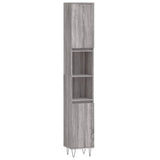 3 Piece Bathroom Cabinet Set Grey Sonoma Engineered Wood 3187795