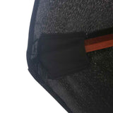 Garden Parasol Black Bamboo, hardwood, polyester Large Foldable 47138