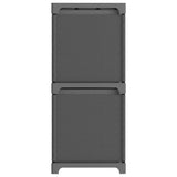 6-Cube Display Shelf with Boxes Grey 103x30x72.5 cm Fabric 322609