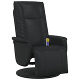 Swivel Massage Recliner Chair Black 71 x 90 x 105 cm 42018591